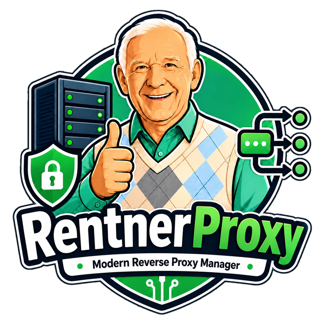 RentnerProxy – Modern Reverse Proxy Manager project branding
